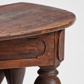 A Swedish Baroque gate-leg table, early 18th century.