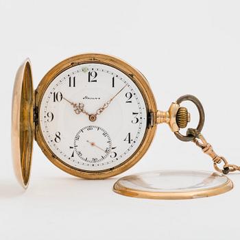 ORION, pocket watch, 51 mm, hunter case,