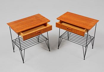SÄNGBORD, ett par, 1950/60-tal.