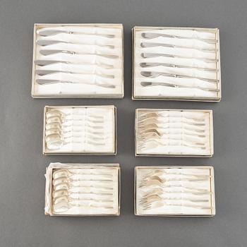 A sterling silver cutlery, GAM Silfur, Reykjavik, Island, 1970s. (36 pc).