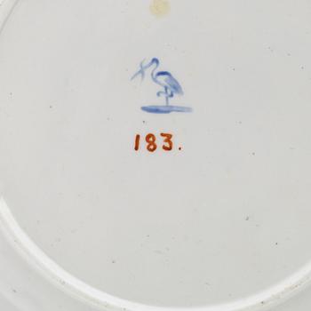 Tallrikar, 2st, porslin, Den Haag och Zürich, 1700-talets andra hälft.