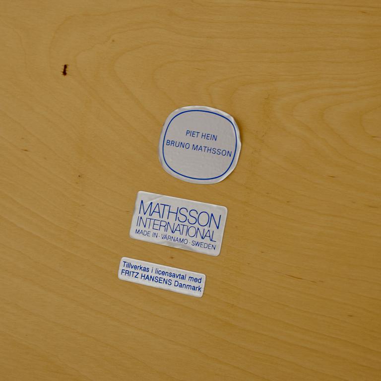 PIET HEIN och BRUNO MATHSSON, bord, "Supercirkel", Mathsson International, Värnamo, 1900-talets fjärde kvartal.