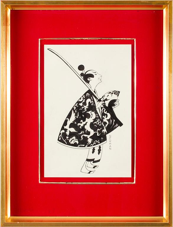 EINAR NERMAN, tusch. Sign.