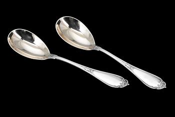 SKEDAR, 2 st, silver, Gustaf Möllenborg, Stockholm 1903. Tot vikt 104 g.