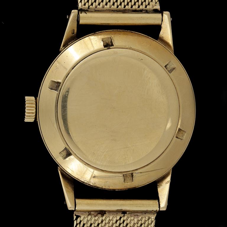 ARMBANDSUR, herr, Eterna-Matic, 1950/60-tal, 18k guld. Totalvikt 83g.