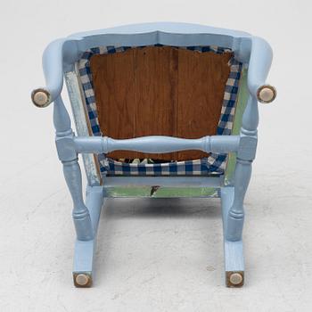 A five-piece Rococo style dining suite, circa 1900.