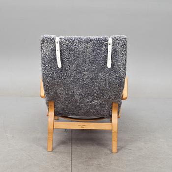 VILSTOL. Liggstol "Pernilla 3" design Bruno Mathsson. Brännmärkt.