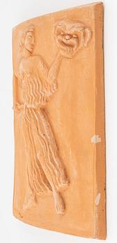 Carl Milles, after, a terracotta wall relief, stamp signed and numbered 54/200.