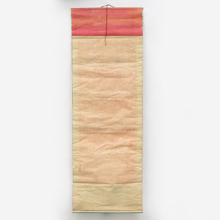 Four Chinese silk scrolls with Christian inscriptions, 1930s.