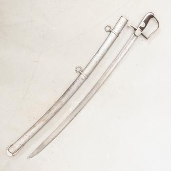 Sabel, svensk, m/1831 för artillerimanskap med balja.