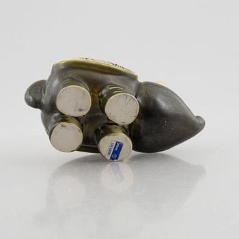 Lisa Larson, figurin, stengods, "Noshörning" ur serien "Jura", Gustavsberg.