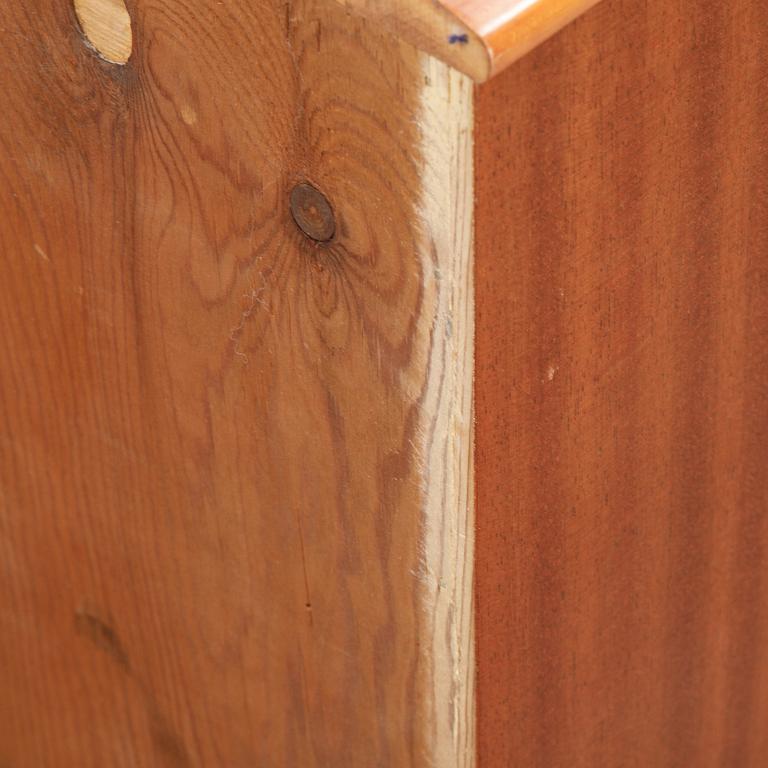 A mahogany veneered cabinet, mid 20th Century.