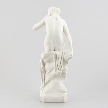 A biscuit porcelain sculpture, Gustafsberg, dated 1905.