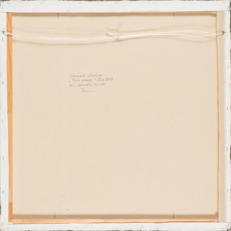 Eduard Zentsik, oil on canvas, signed and dated 2012 verso.