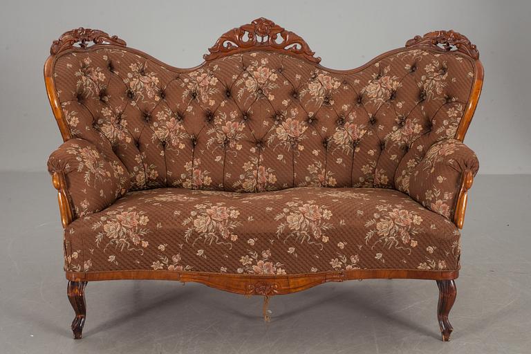 SOFFA, nyrokoko, 1800-talets andra hälft.