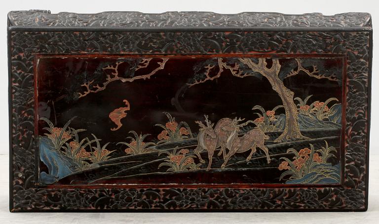 A lacquered 'Low table', late Qing dynasty (1644-1912).