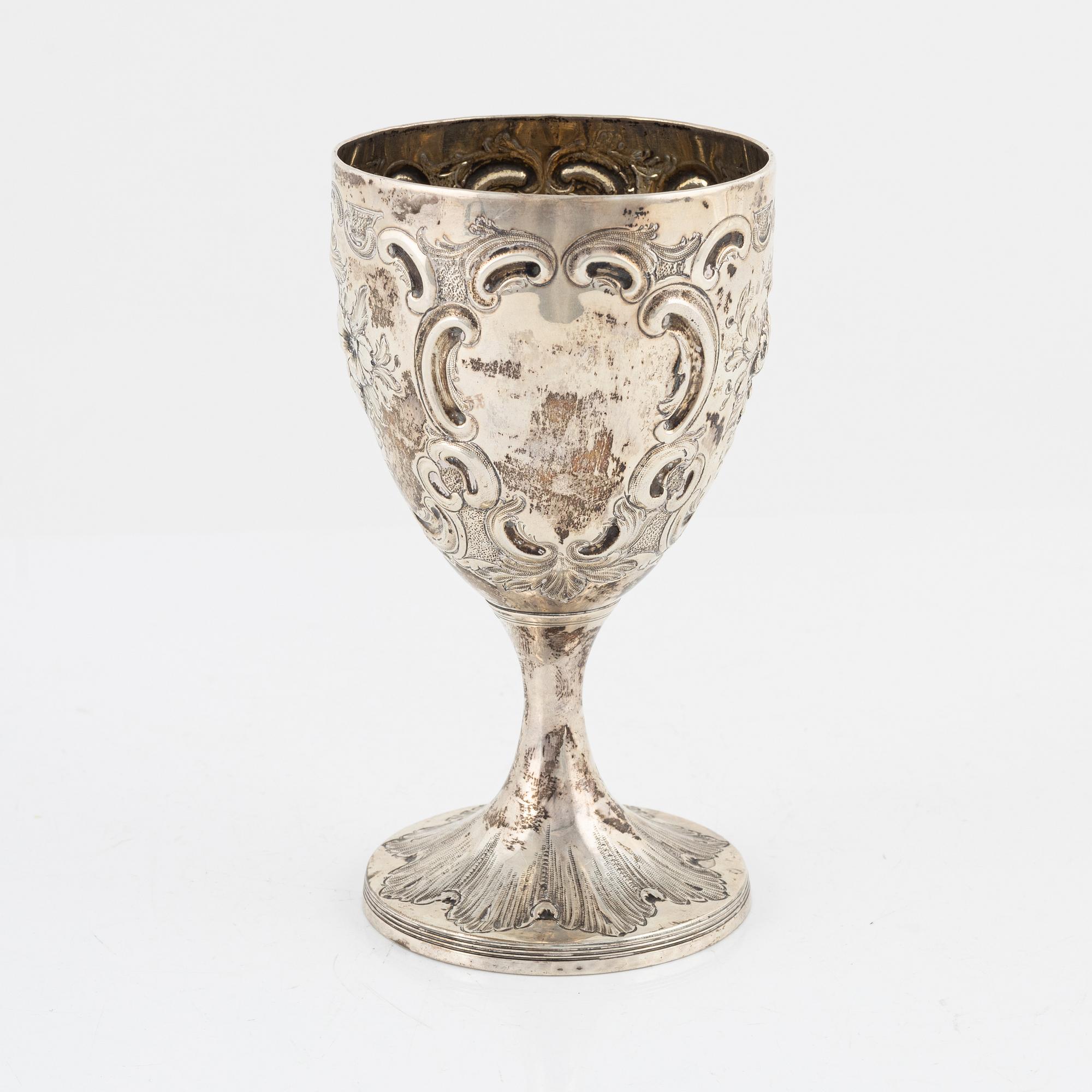 John Robins, bägare, silver, London, 1796.