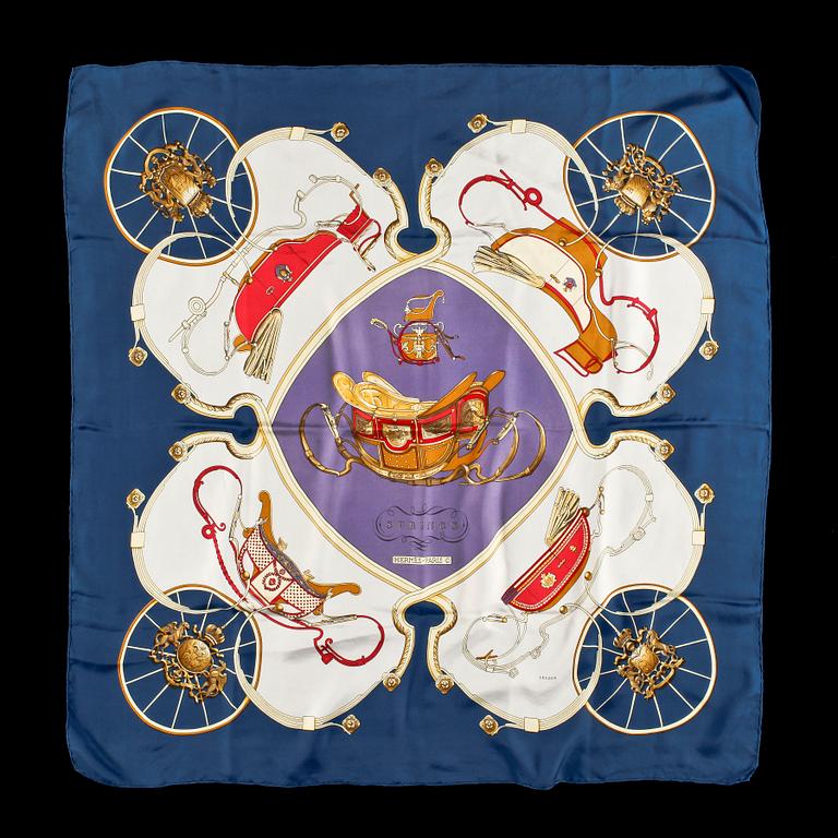 HERMÈS, scarf, "Springs", 1970-tal.