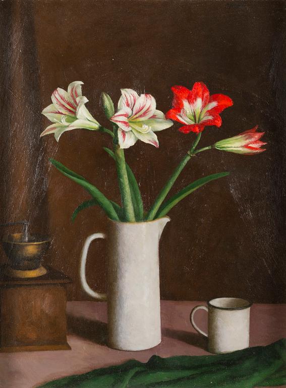 OLAV MARAN, oil on board, signed and dated-80.