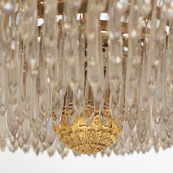 An Empire eighteen-light chandelier, 1830's.