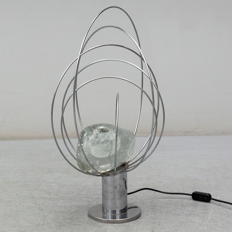 ANGELO BROTTO, a sculptural 'Barnaba' table light, 1960's.