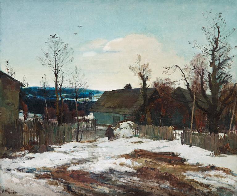 Oldrich Blazicek, "Tani ve Slavikove" (Thaw at Slavikov).