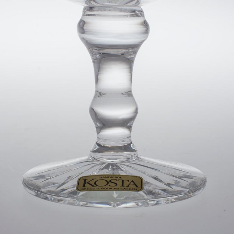 LIKÖRGLAS, 12 stycken, "Elvira Madigan", Kosta.