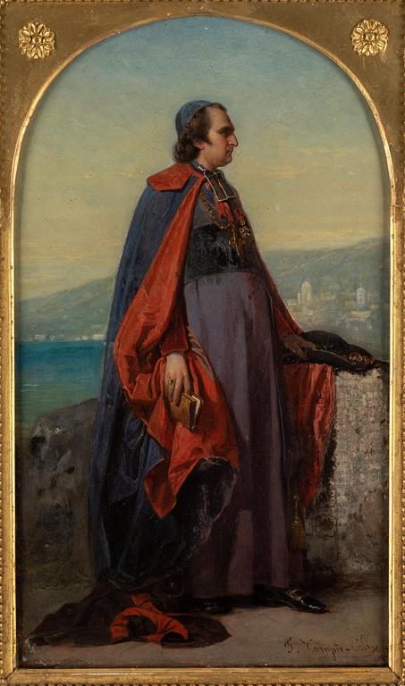 FRANÇOIS CLAUDIUS COMPTE-CALIX, oil on canvas, signed.