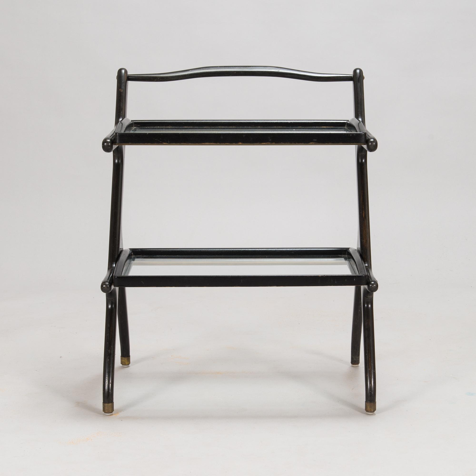 A serving trolley, 'Milano', Keravan puusepäntehdas, Stockmann, Finland. 1950s-1960s.