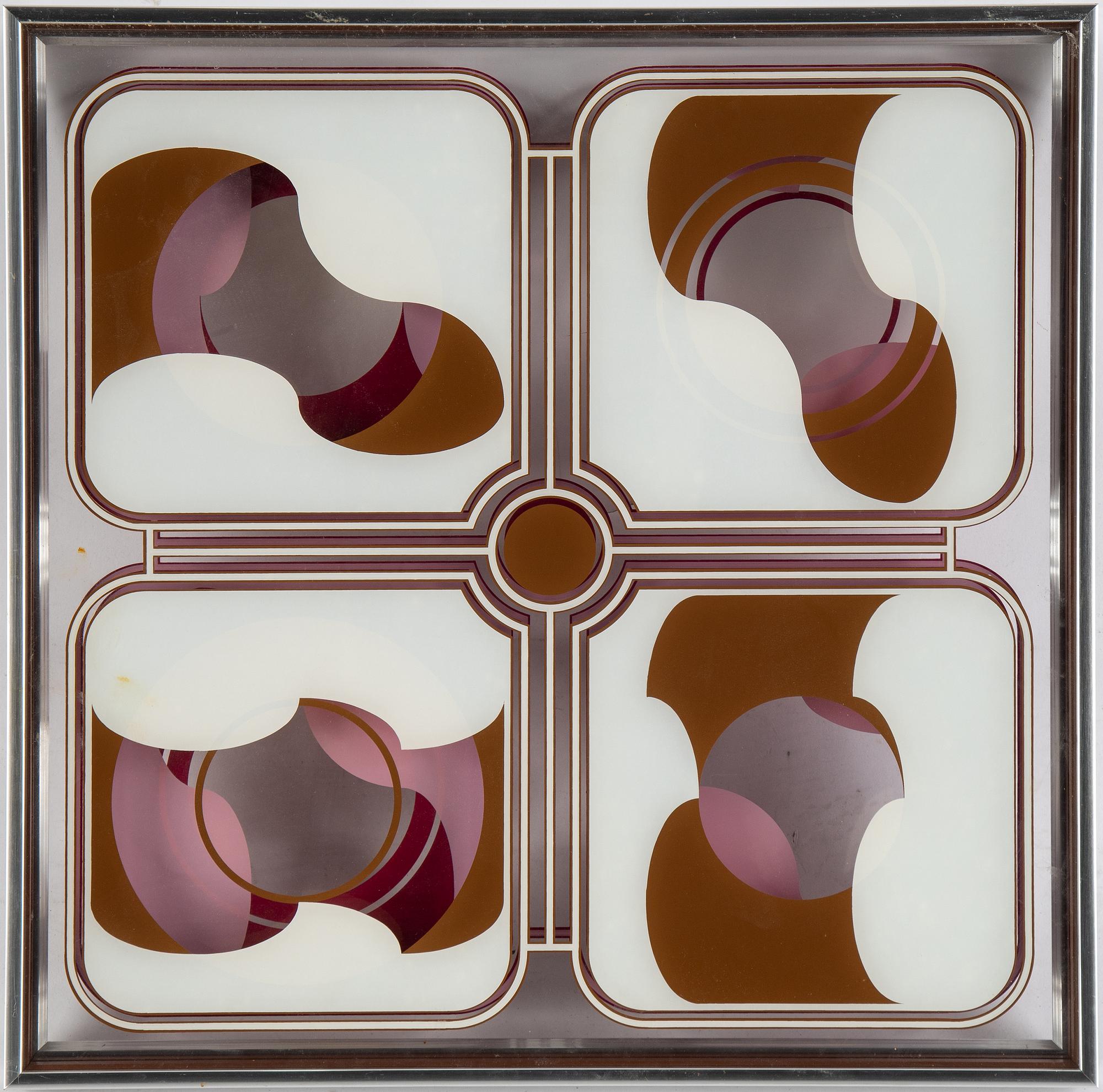 Beck & Jung, multipel, plexiglas, signerad 1976.