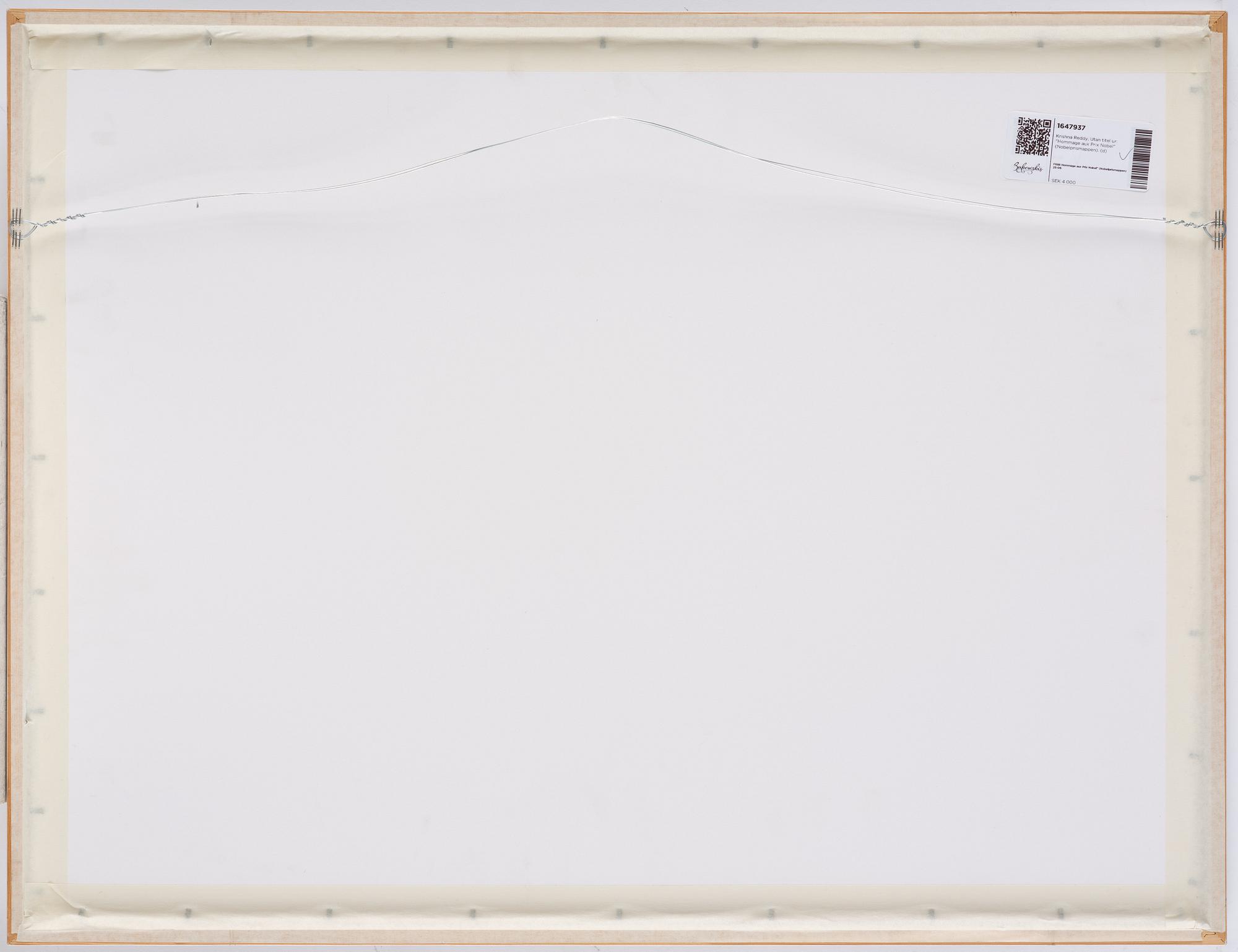 Krishna Reddy, Untitled from: "Hommage aux Prix Nobel" (The Nobel Prize Portfolio).