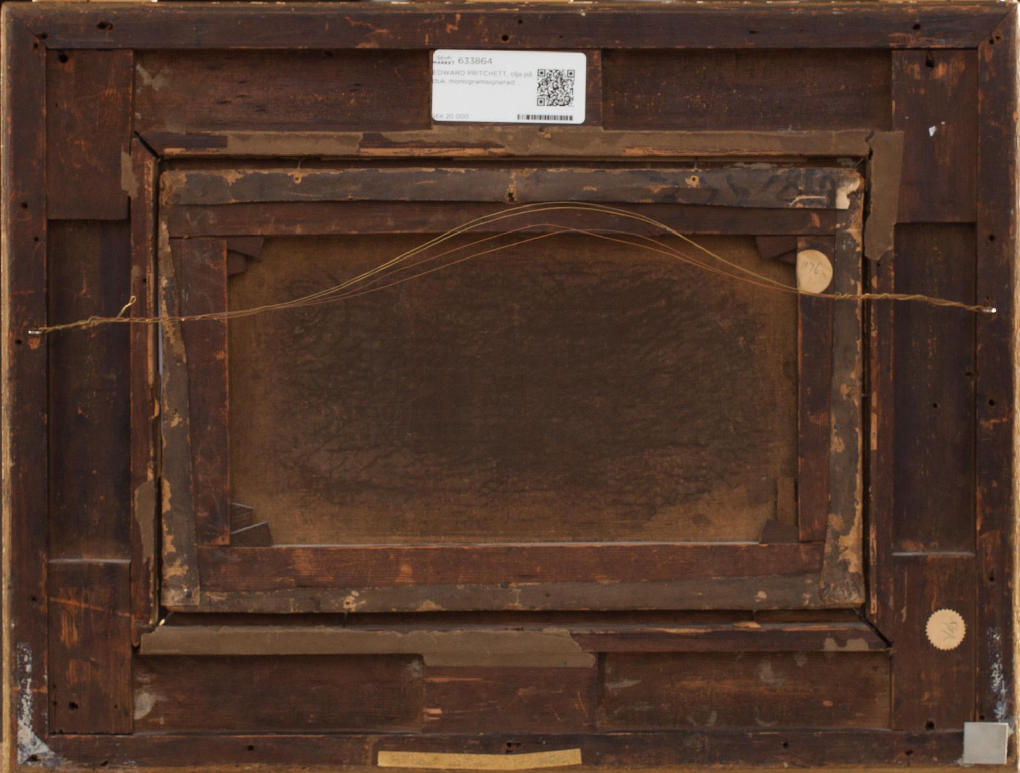 EDWARD PRITCHETT, olja på duk, monogramsignerad.