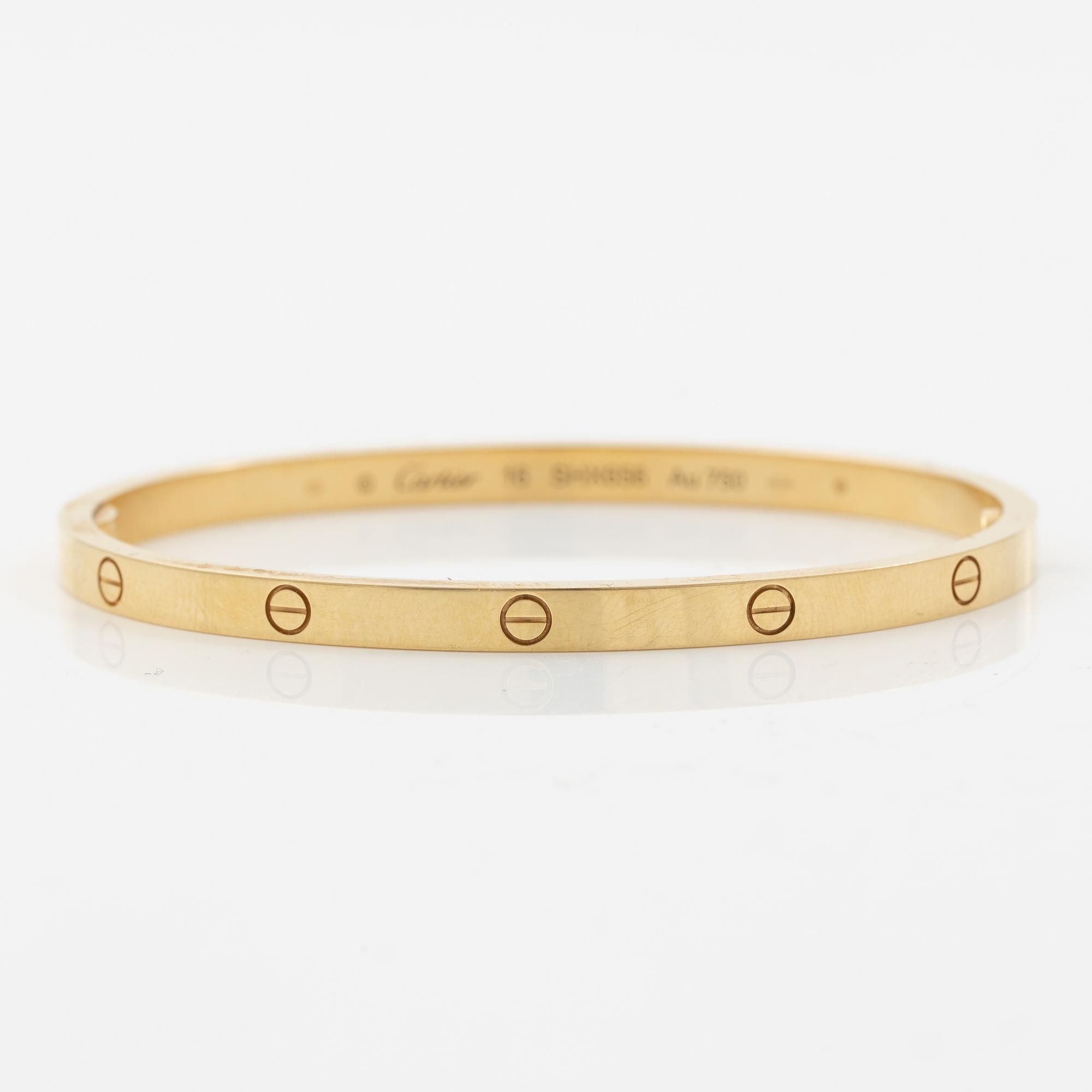 Cartier, bracelet, "Love" small, 18K gold.