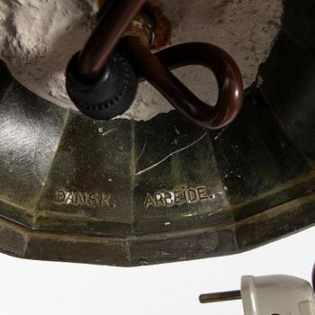 Just Andersen, bordslampa, Danmark, 1900-talets första hälft.