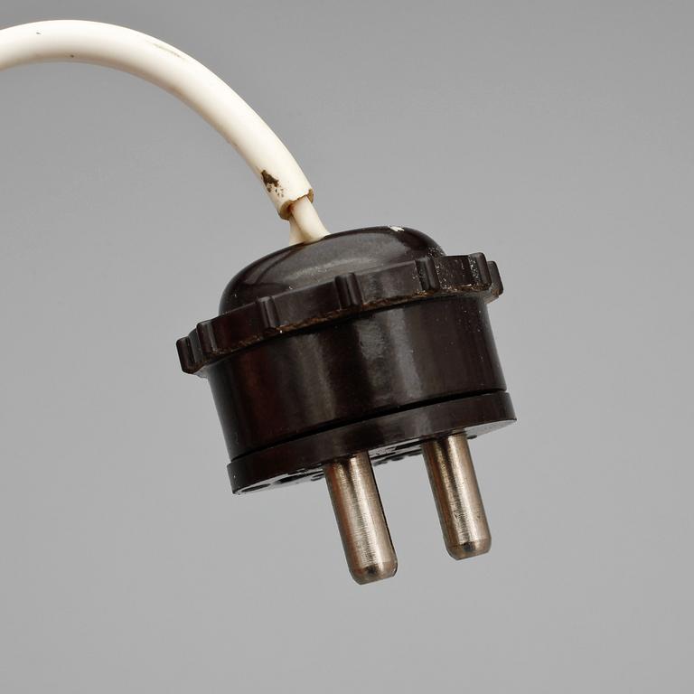 TAKLAMPA, möjl Luxus, 1950/1960-tal. H 45, diam ca 20.