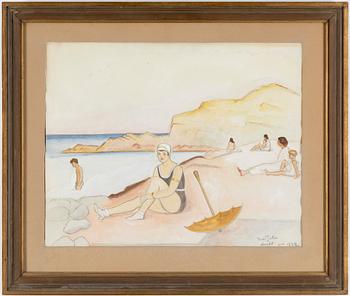 EINAR JOLIN, watercolor, signed and dated Arild june 1928.