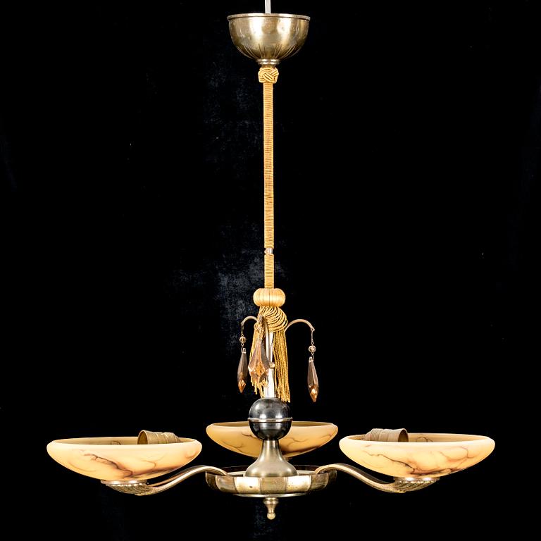 A ceiling lamp from the first half of the 20th century.