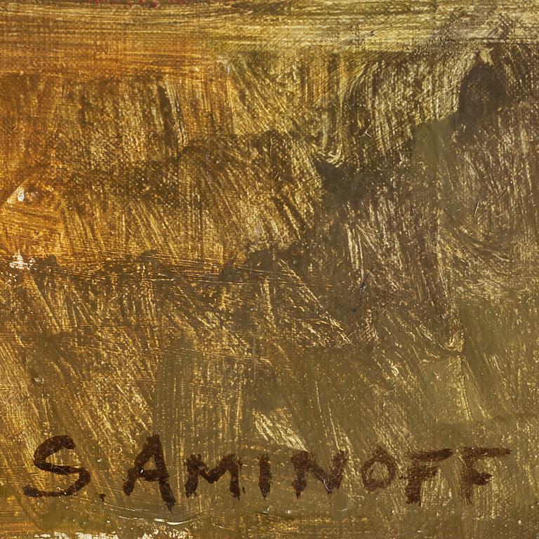 SIGRID AMINOFF, oil on canvas, signed S Aminoff.