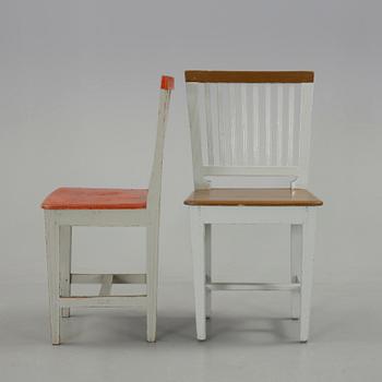 STOLAR, 6 st, Gustavianska, sk "Leksands-modell", 1800-talets första hälft.