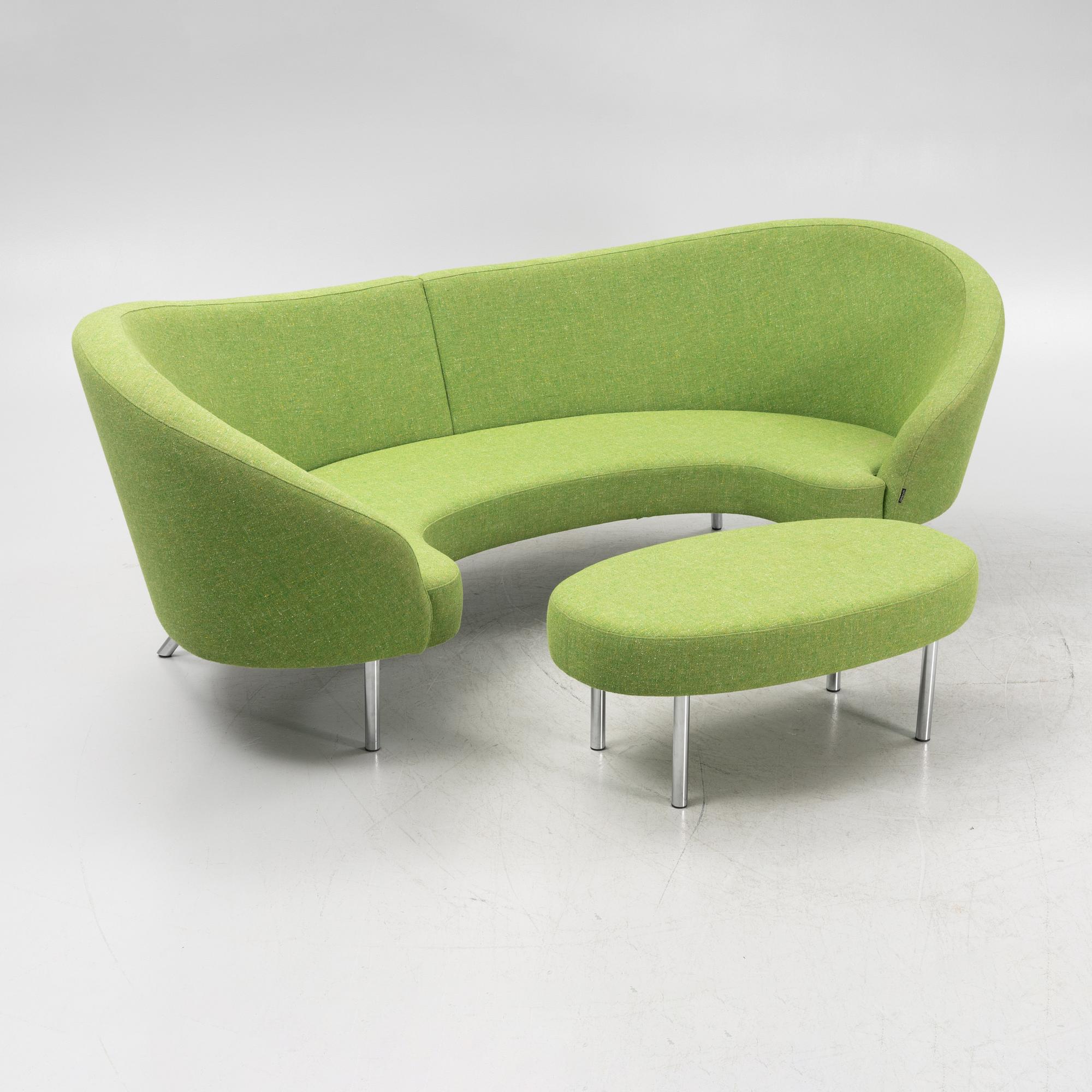 Karim Rashid, an 'Orgy' sofa with stool, from Offecct.