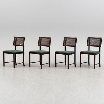 a set of four 'Bertil' chairs by Axel Einar Hjort, Nordiska kompaniet, 1934.