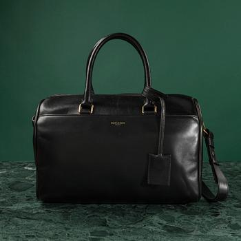 VÄSKA, "Duffle 6Hr Leather Noir", Saint Laurent".