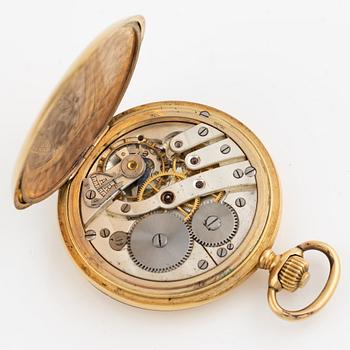 Pocket watch, hunter, 51.5 mm.