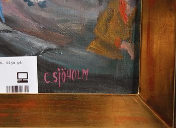 SJÖHOLM, CHARLES. Olja på duk.