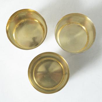 Twelve Swedish silver cups, mark of CG Hallberg and GAB, Stockholm 1959-1963.