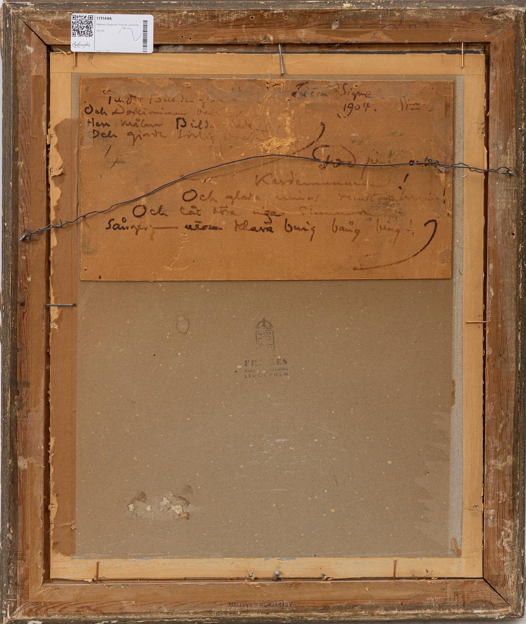 Helmer Osslund, Portrait of a Lady.