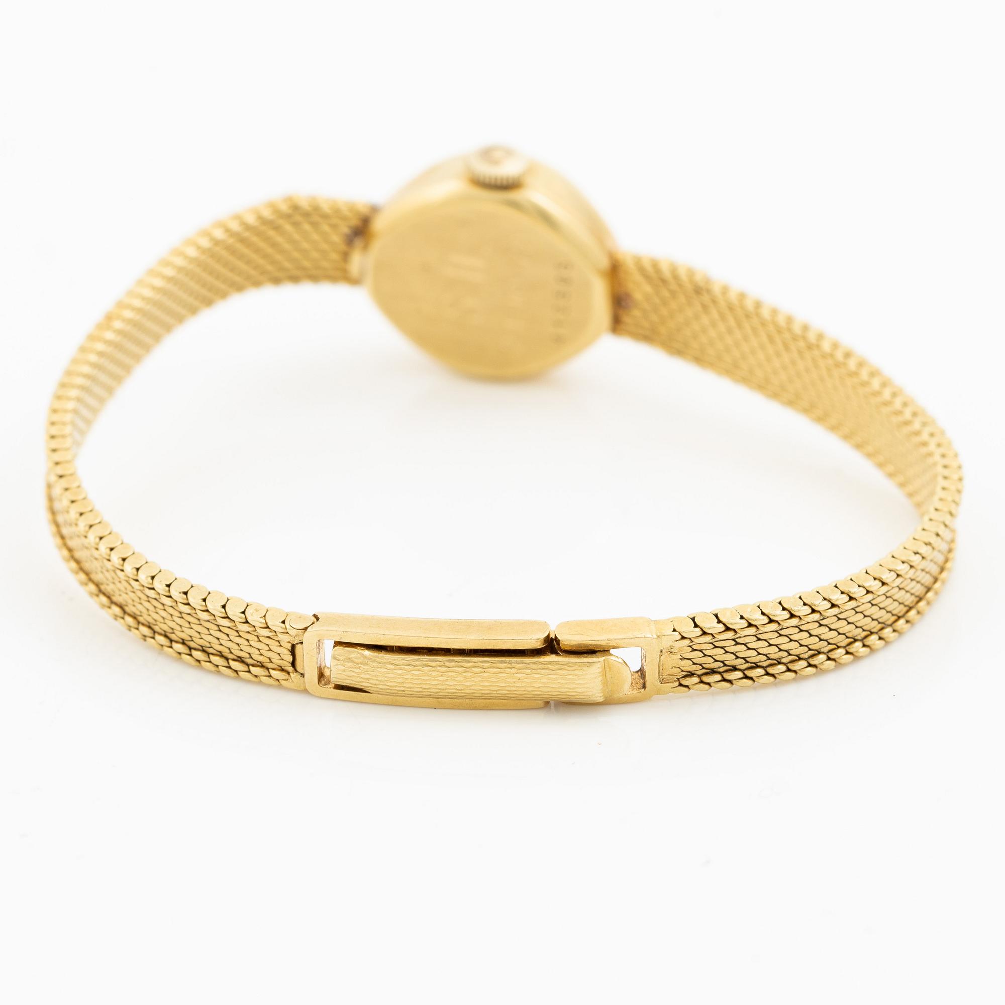 Certina, wristwatch, 15.5 mm, 18K gold.