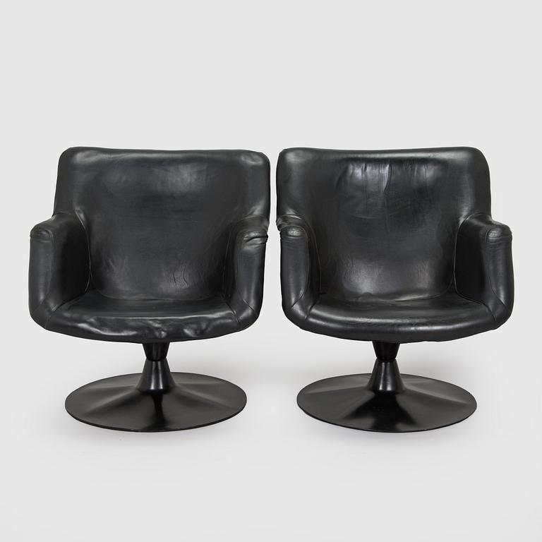 Yrjö Kukkapuro, fåtöljer, ett par, "Junior", Haimi 1960-talets slut.