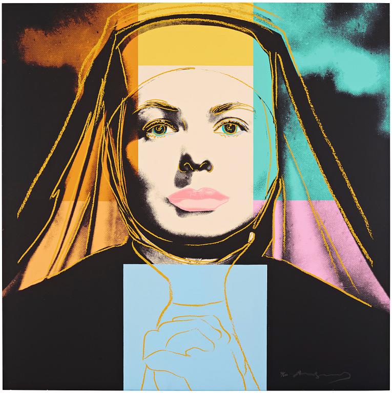 Andy Warhol, "The Nun", ur: "Three portraits of Ingrid Bergman".