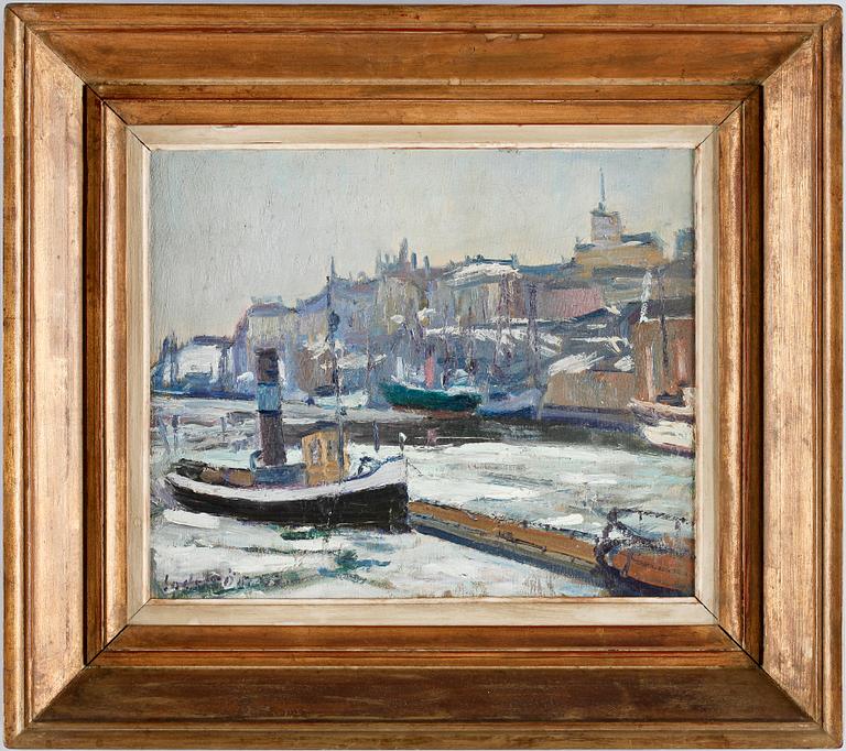 GEORG LODSTRÖM, olja på duk. Sign.